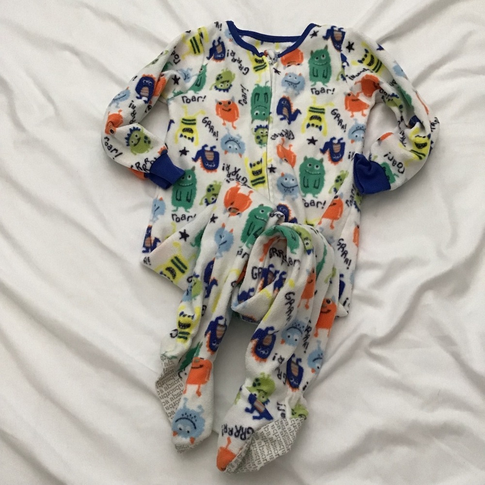 Monster Footed Fleece Sleeper